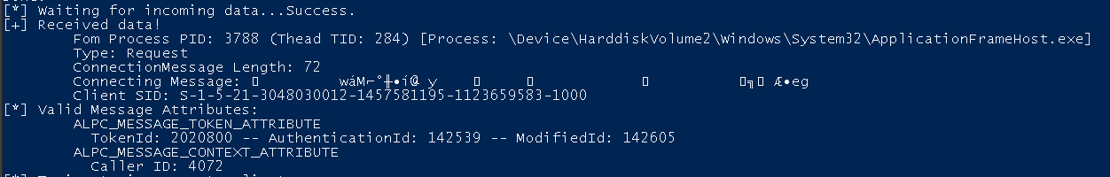 Client Impersonation Attempt